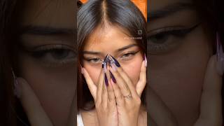 Foxy eyes 🦊 | Tried this viral fox eye eyeliner 👁️ | #shorts #ytshorts #viralvideo #tiktokviral