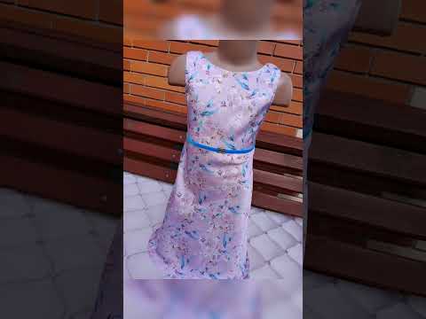 Платье для девочки с интересной спинкой летнее Лиана 116 122 см софт - фото 1 - id-p2667657880