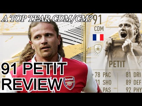 EMMANUEL PETIT 91 PRIME ICON MOMENTS PLAYER REVIEW | FIFA 21 PLAYER REVIEW | FIFA 21 ULTIMATE TEAM