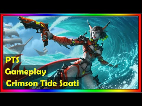 Paladins 4.7 Absolution PTS - Saati New Skin Crimson Tide Saati, Voice Gameplay