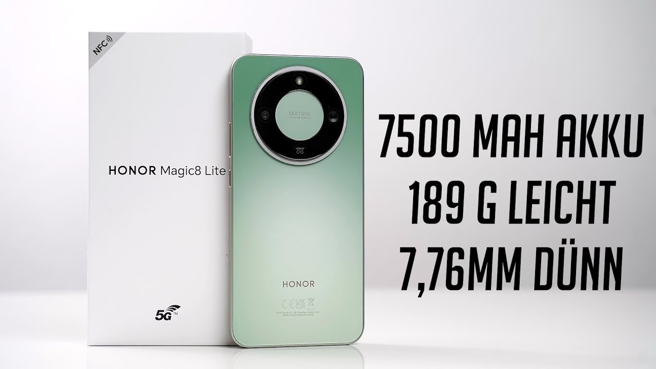 Akku-Revolution in der Mittelklasse: Honor Magic 8 Lite Unboxing & Erster Eindruck (Deutsch)