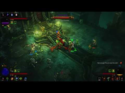 Diablo III Reaper of Souls - Crypt of the Skeleton King Boss Battle gameplay