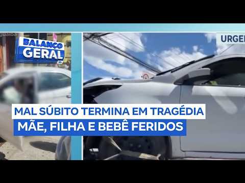 Motorista de aplicativo passa mal e atropela três pessoas no Centro de Pelotas