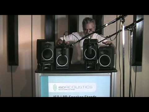 IsoAcoustics AMAZING Studio Monitor Isolation Demo.mp4