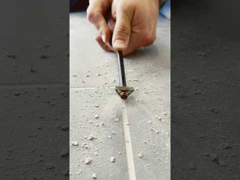 How to remove grout! #diy #construction #tools