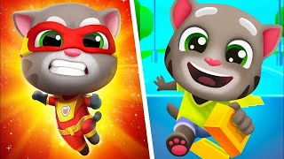 Talking Tom Hero Dash Vs Talking tom Gold Run Who Is The Best Android iOS Gameplay ep:-26
