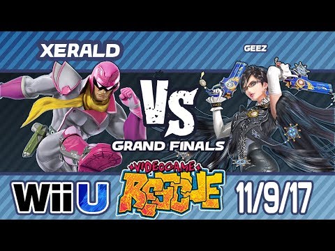 Video Game Rescue 11/9/17 - Xerald (Cpt. Falcon) vs. Geez (Bayonetta) - Wii U GRAND FINALS