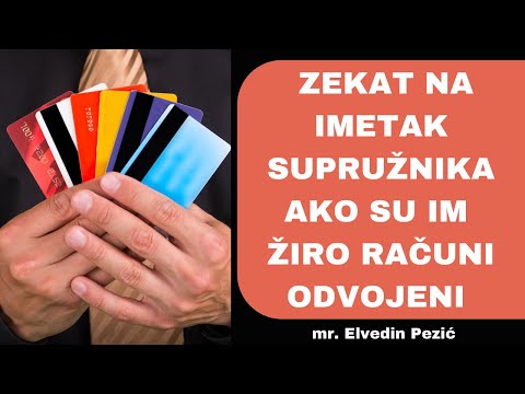 Zekat na imetak supružnika ako su im žiro računi odvojeni? - mr. Elvedin Pezić