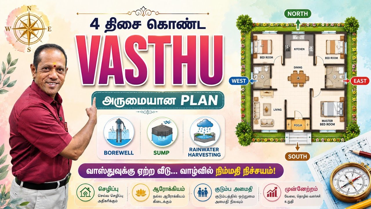 நான்கு வாஸ்து Plan#lingamvasthu #tips #astrology #shorts #trending #plan #viral #bedroom #toilet 