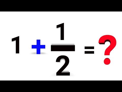 How to Solve  1+1/2 = ? | Step by step Explanation