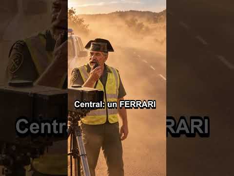 Remolca al abuelo con su Ferrari… y lo que ve el guardia civil en el radar es de traca 😂🚔 #shorts