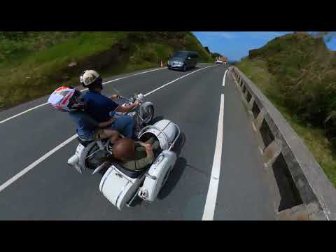 Paseo por costa con Sidecar BMW R69S