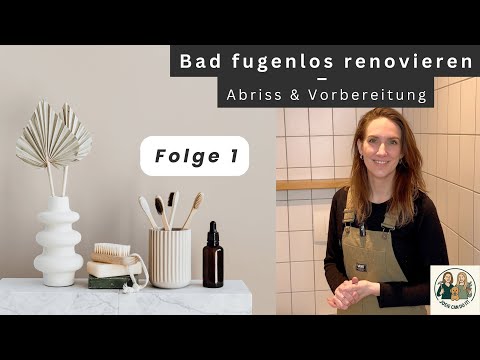 Bad fugenlos renovieren 🛁✨ | Gäste-WC Bad Makeover startet (Folge 1)