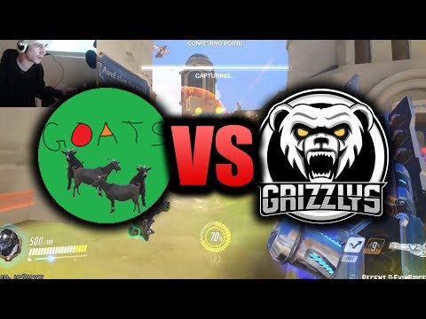 GOATS VS GRIZZLYS - xQc Perspective - Overwatch Contenders Trials