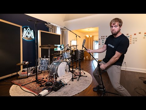 Turning My LIVING Room to EPIC DRUM STUDIO