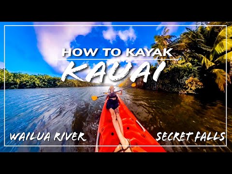 Kayaking Wailua River to EPIC SECRET Waterfall! BEST KAUAI Adventure!