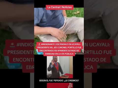 PRESIDENTE DEL JEE CORONEL PORTILLO FUE ENCONTRADO EBRIO EN LA VÍA PÚBLICA #noticias #JEE #ucayali