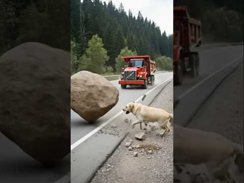 Labrador Retriever Father Saves Puppy with a Kind Man Help #labrador #dog