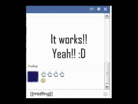 YouTube video about: How do you make a middle finger on facebook?