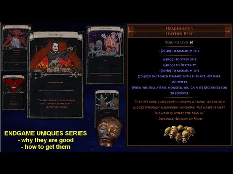Endgame Uniques - Headhunter - The Best Item In the Game, And How To Source It - Path of Exile POE