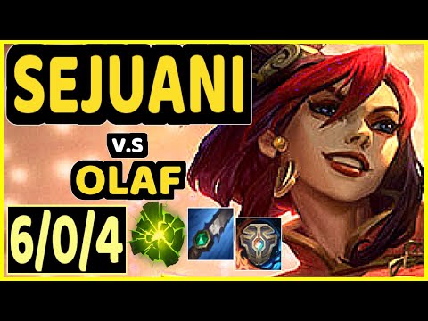 KANAVI (SEJUANI) vs OLAF - 6/0/4 KDA JUNGLE CHALLENGER GAMEPLAY - KR