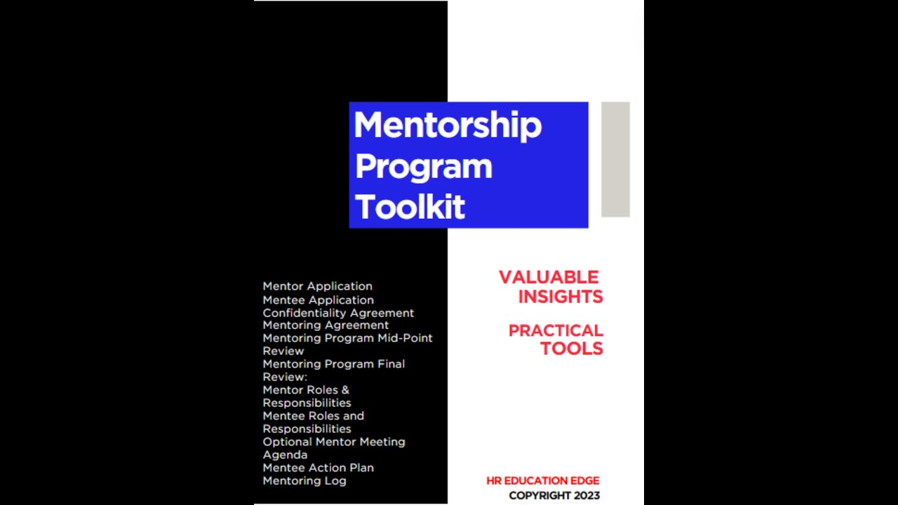 Mentoring Program Toolkit: Mentor Mentee Resources & Worksheets