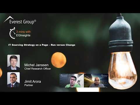 IT Sourcing Strategy on a Page | 3 Minutes with #EGInsights