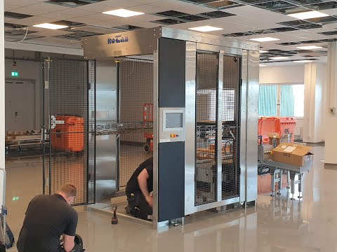 Palletering av lådor till EU-Pall