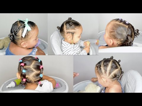 5 TODDLER HAIRSTYLES IN 5 MIN- HAIRSTYLES FOR BABIES...
