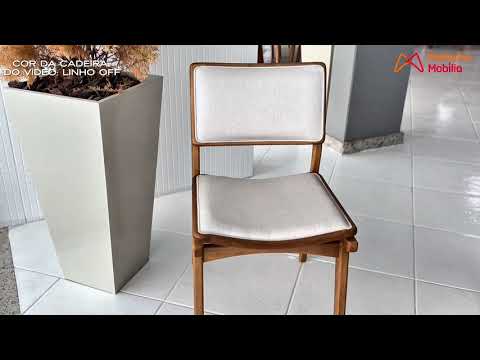 Video thumbnail of Conjunto Eva com 2 Cadeiras Madeira Moderna Mobília