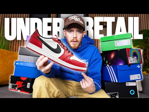10 MUST HAVE Sneakers UNDER RETAIL on StockX