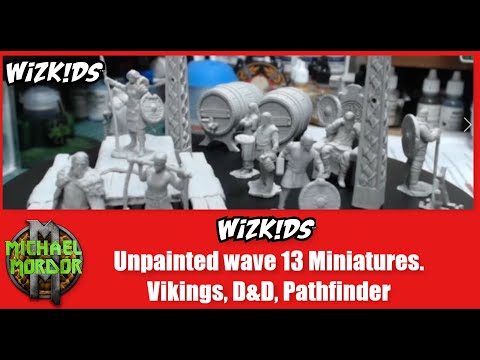 Wizkids Games, Unboxing, Wave 13, Vikings, D&D, Unpainted Miniatures. Part Two.