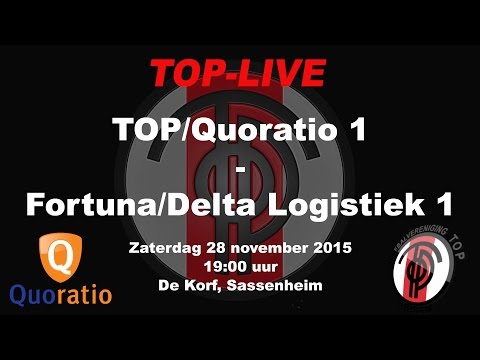 TOP/Quoratio 1 tegen Fortuna/Delta Logistiek 1, zaterdag 28 november 2015