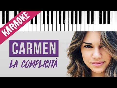 Carmen Ferreri | La Complicità | AMICI 17 // Piano Karaoke con Testo