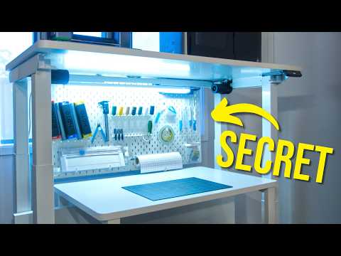 Secret Workbench hidden UNDER DESK!