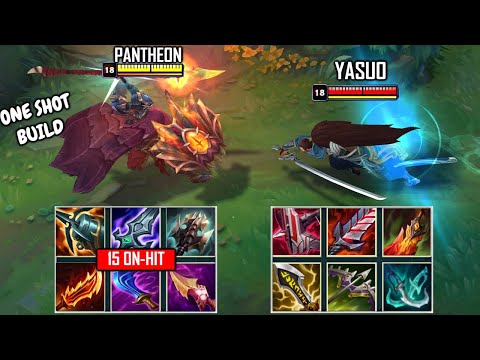 MATHEMATICALLY CORRECT PANTHEON vs YASUO FULL BUILD FIGHTS & Best Moments!