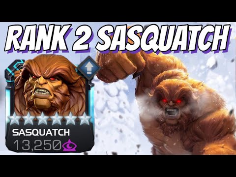 6 Star Rank 2 SASQUATCH Rank Up & Gameplay - Utility & Damage BEAST!!!