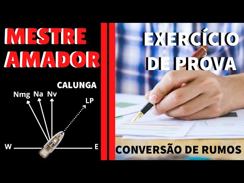 Conversão de Rumos e Marcações | Exercícios de Prova Mestre Amador – Aula 03