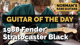 Video thumbnail for Guitar of the Day: 1988 Fender Stratocaster Black | Norman's Rare Guitars by Normans Rare Guitars