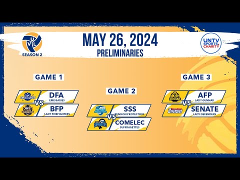 LIVE FULL GAMES: UNTV Volleyball League Season 2 Prelims at Paco Arena, Manila May 26, 2024