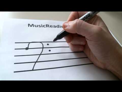 How To Draw A Bass Clef Sign