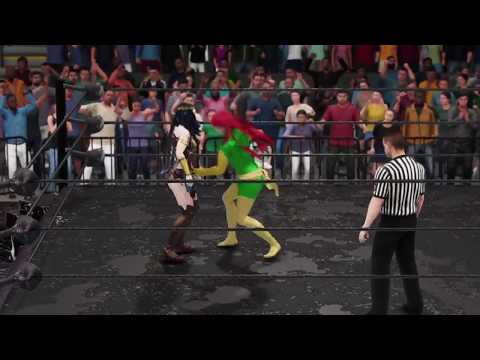 WWE 2K18 wonder woman v jean grey