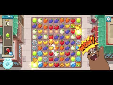 We Bare Bears Match3 Repairs Level 1419 - No Boosters