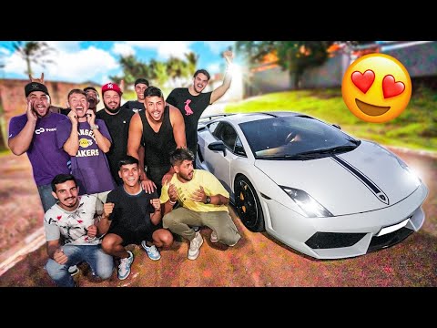REAÇÃO DOS MEUS AMIGOS AO VER MINHA LAMBORGHINI !! 😍