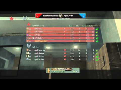 EGL5: Call of Duty: MW3 (Xbox 360) : Apex.PRO vs Western Wolves : Map 1 - WBR6
