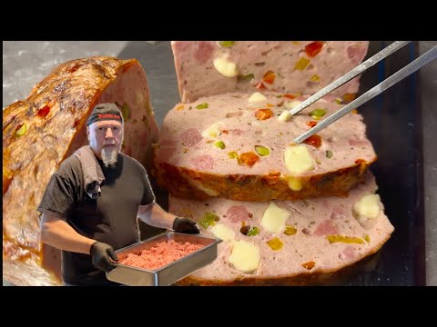 Pizzafleischkäse selbst herstellen 😍 Eins der besten Rezepte!