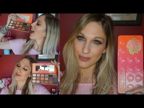 Too Faced SWEET PEACH PALETTE♥ Review Demo Swatches Video