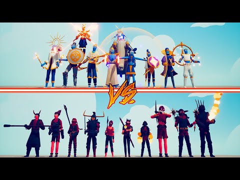 GOOD TEAM vs FIRE TEAM - Totally Accurate Battle Simulator | TABS