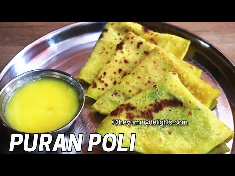 Maharashtrian puran poli recipe | how to make puran poli soft | easy puran poli recipe