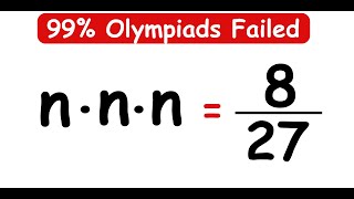 GERMANY OLYMPIADS || How to Solve for n? || n = ? ||
